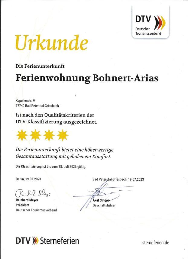 Ferienwohnung Bohnert-Arias Bad Peterstal-Griesbach Exteriör bild